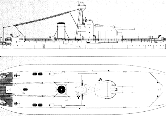 Корабль HMS Erebus [Monitor] (1916) - чертежи, габариты, рисунки